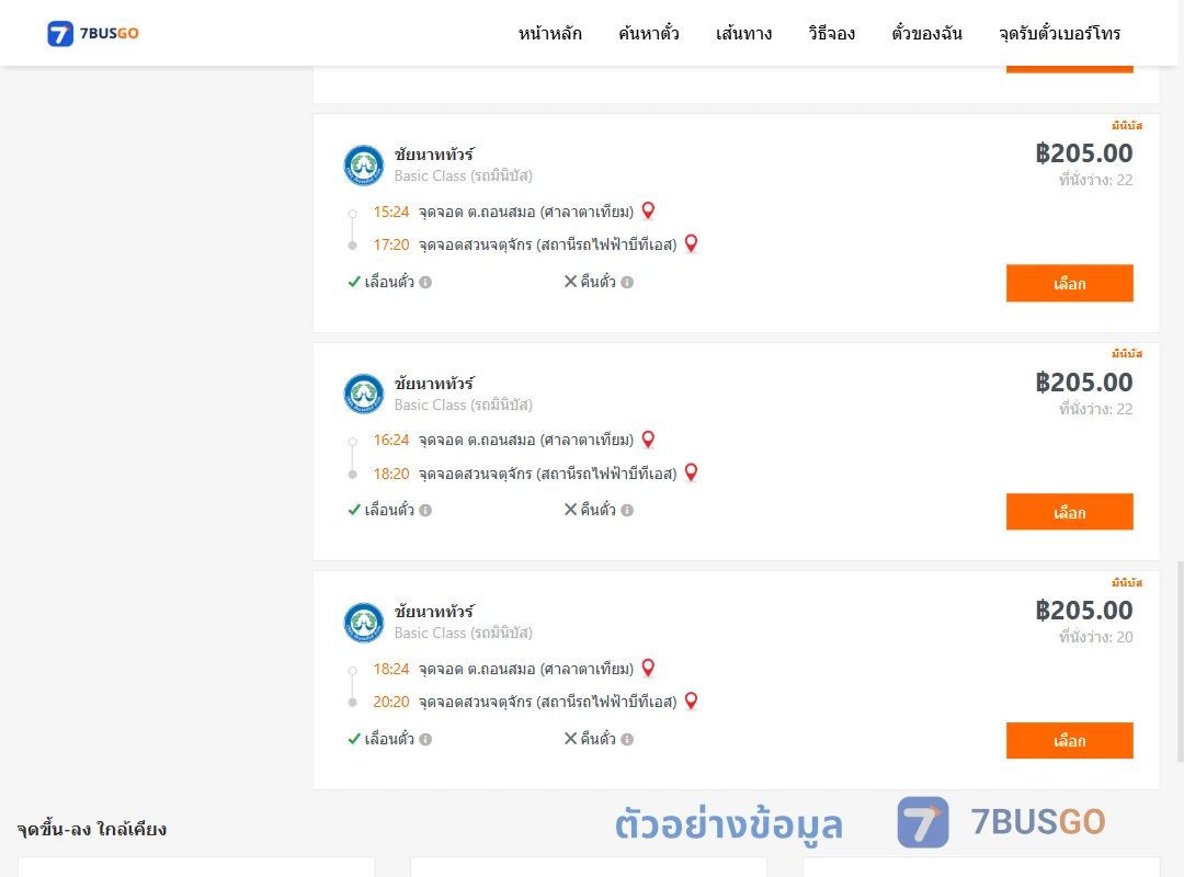 ตัวอย่างผลค้นหา ตำบลถอนสมอศาลาตาเทียม-สวนจตุจักรสถานีรถไฟฟ้าบีทีเอส