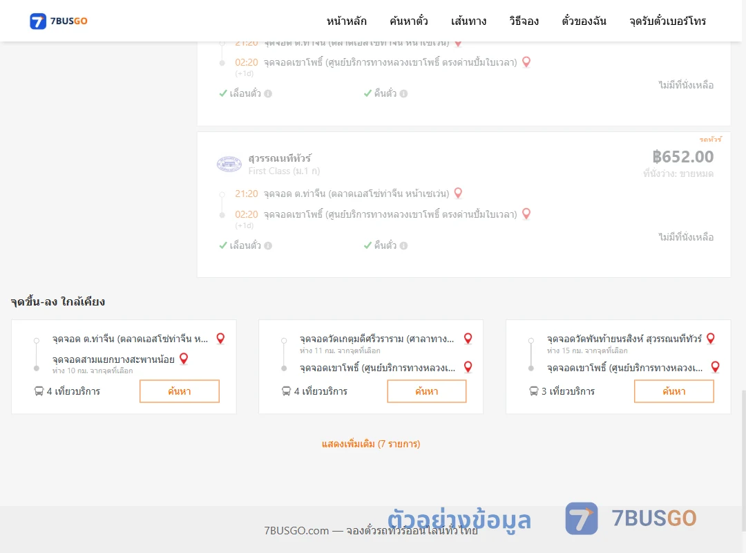ตัวอย่างผลค้นหา ท่าจีน-เขาโพธิ์