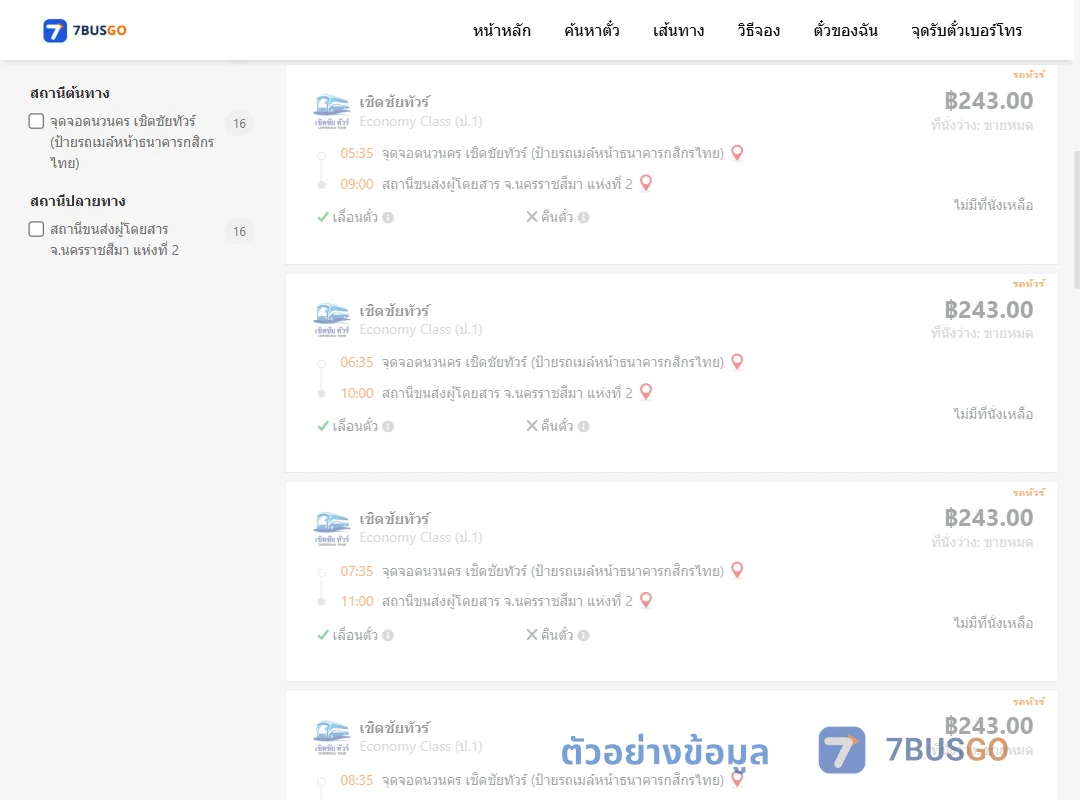 ตัวอย่างผลค้นหา นวนคร-นครราชสีมาแห่งที่2