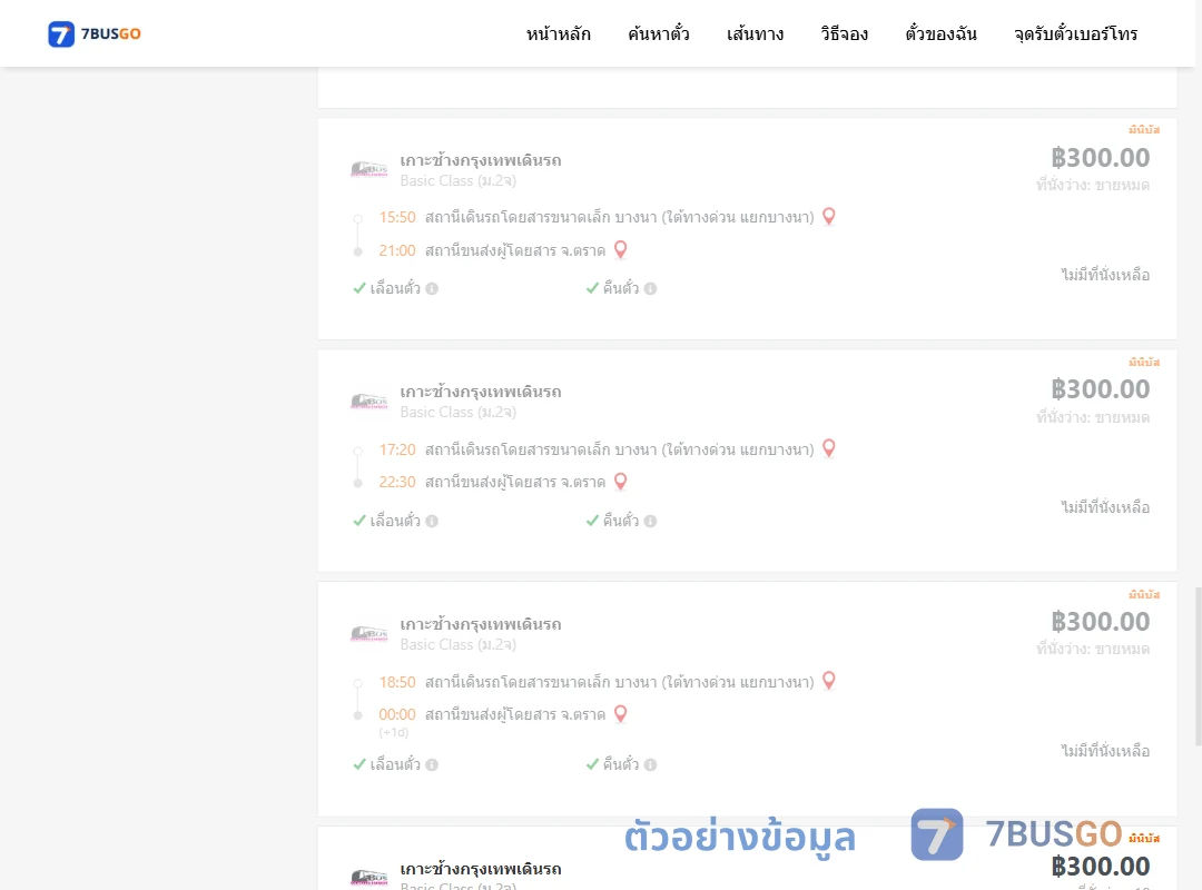 ตัวอย่างผลค้นหา บางนาใต้ทางด่วนแยกบางนา-ตราด