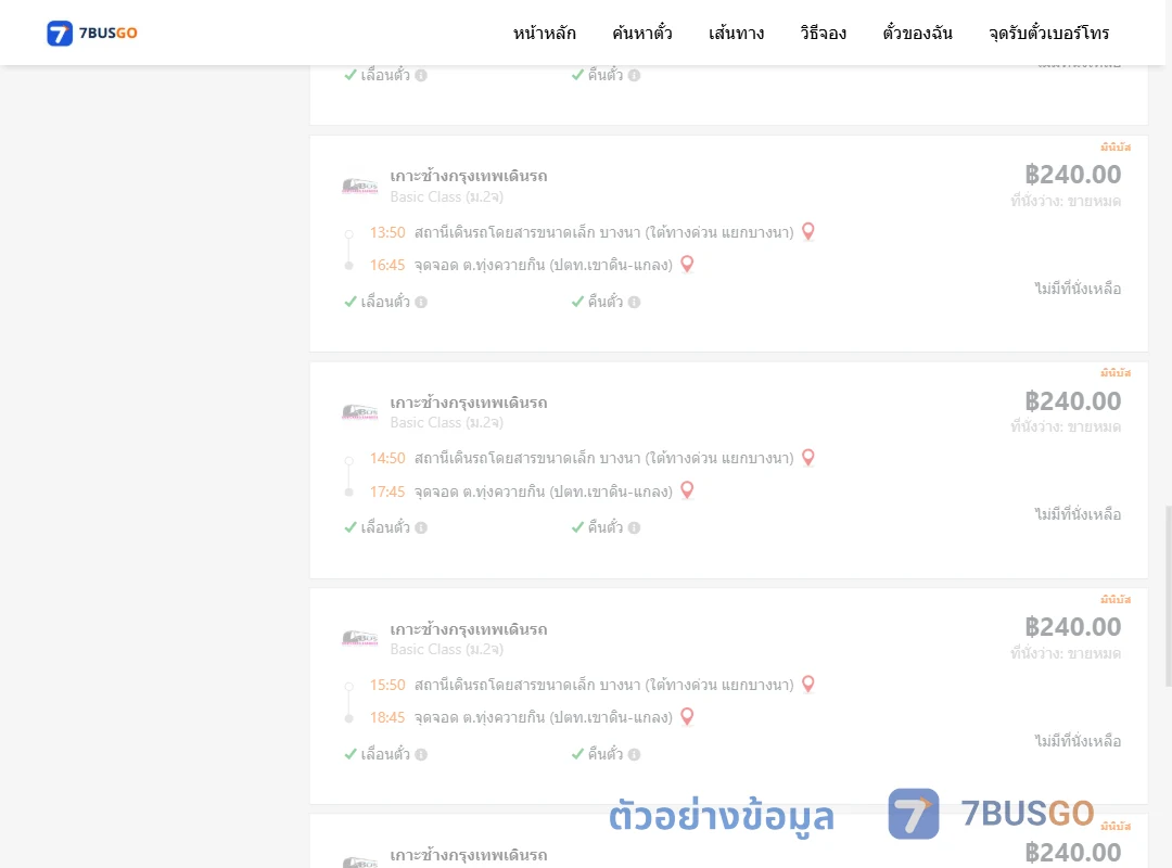 ตัวอย่างผลค้นหา บางนาใต้ทางด่วนแยกบางนา-ตำบลทุ่งควายกินปตท.เขาดินแกลง