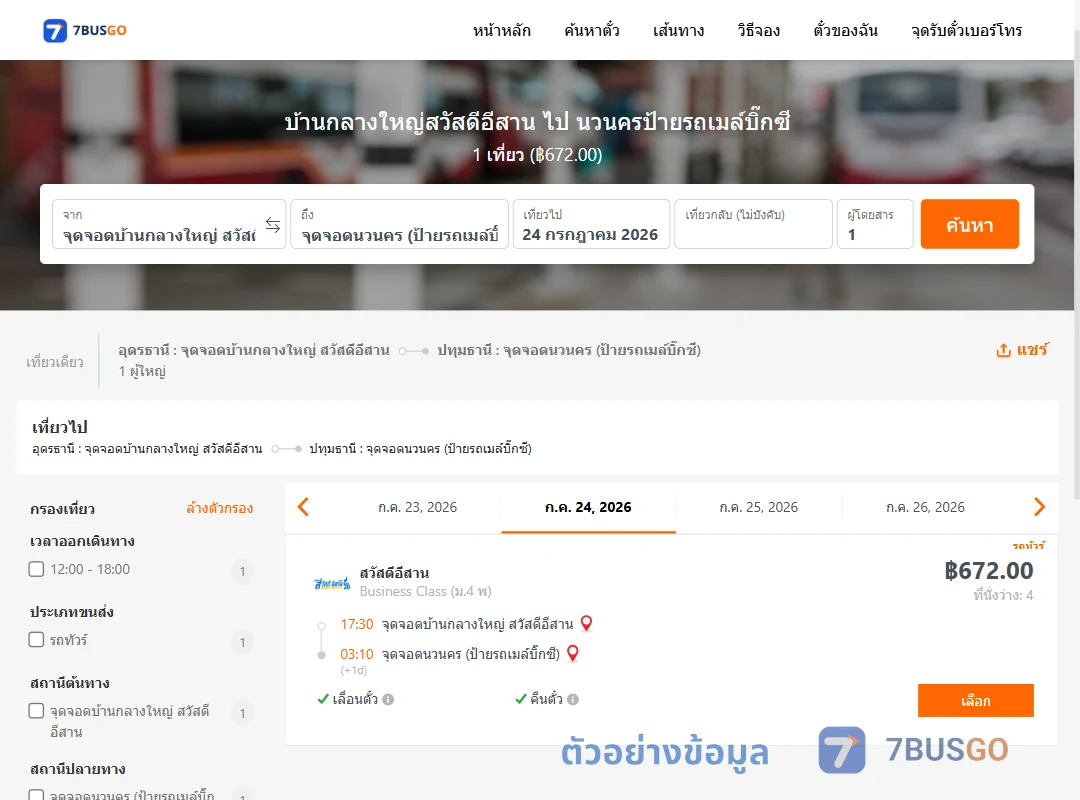ตัวอย่างผลค้นหา บ้านกลางใหญ่สวัสดีอีสาน-นวนครป้ายรถเมล์บิ๊กซี