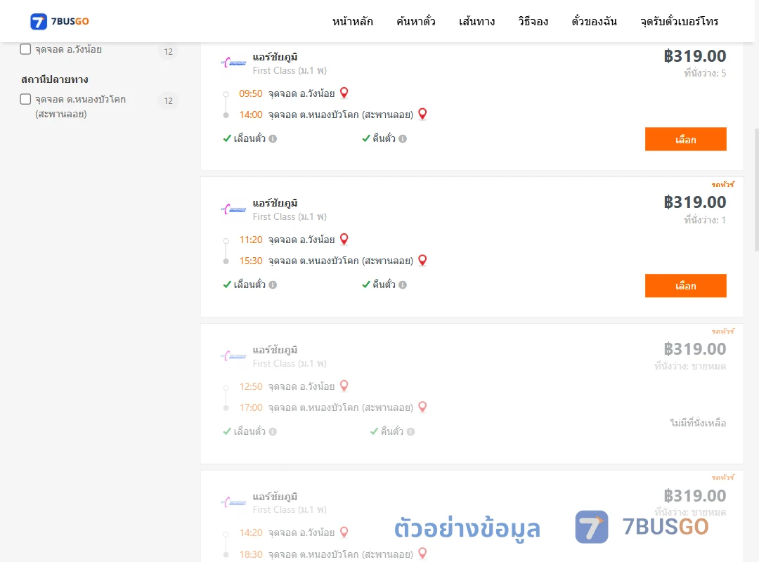 ตัวอย่างผลค้นหา วังน้อย-ตำบลหนองบัวโคกสะพานลอย