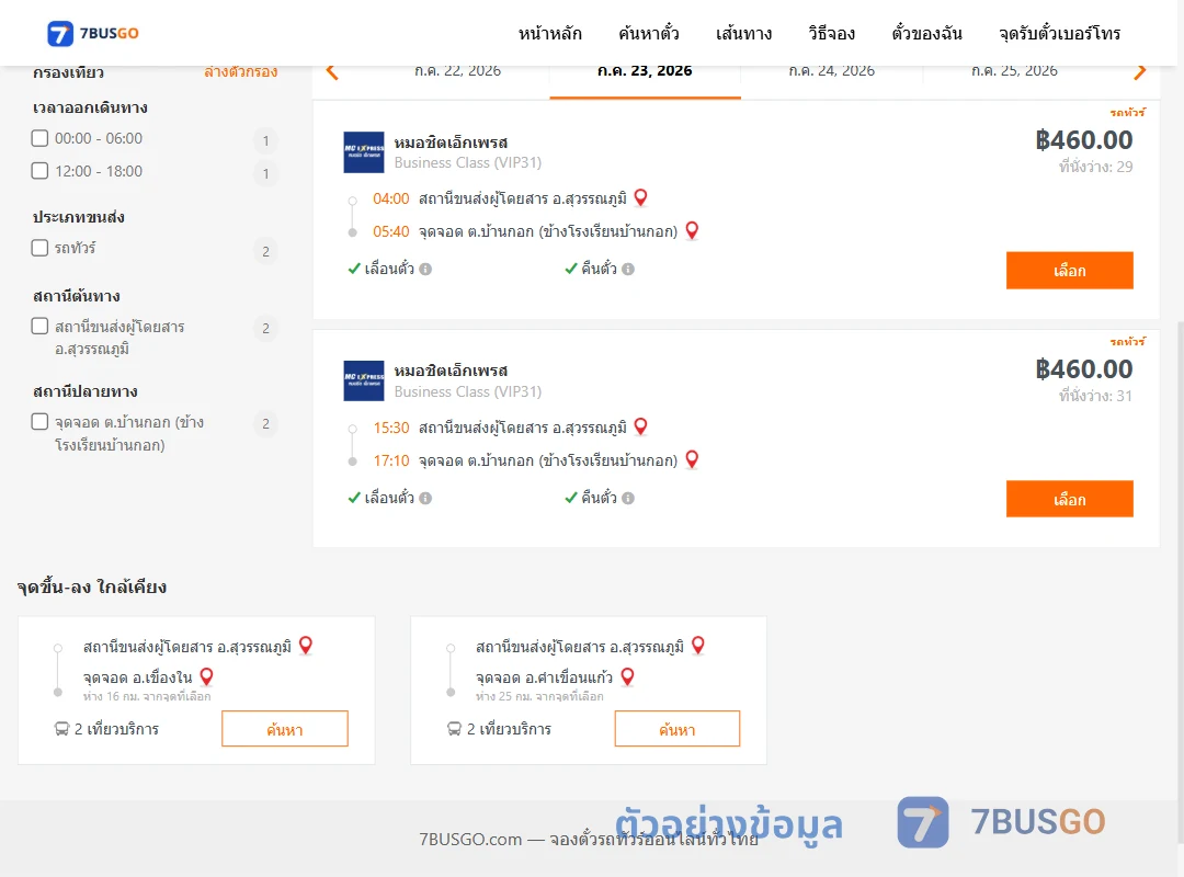 ตัวอย่างผลค้นหา สุวรรณภูมิ-ตำบลบ้านกอกข้างโรงเรียนบ้านกอก