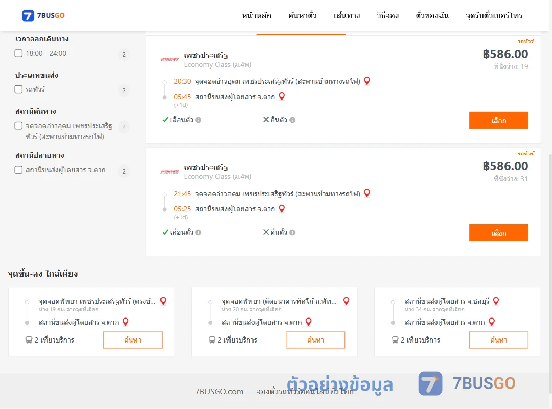 ตัวอย่างผลค้นหา อ่าวอุดม-ตาก