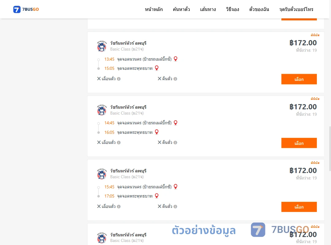 ตัวอย่างผลค้นหา นวนคร-พระพุทธบาท