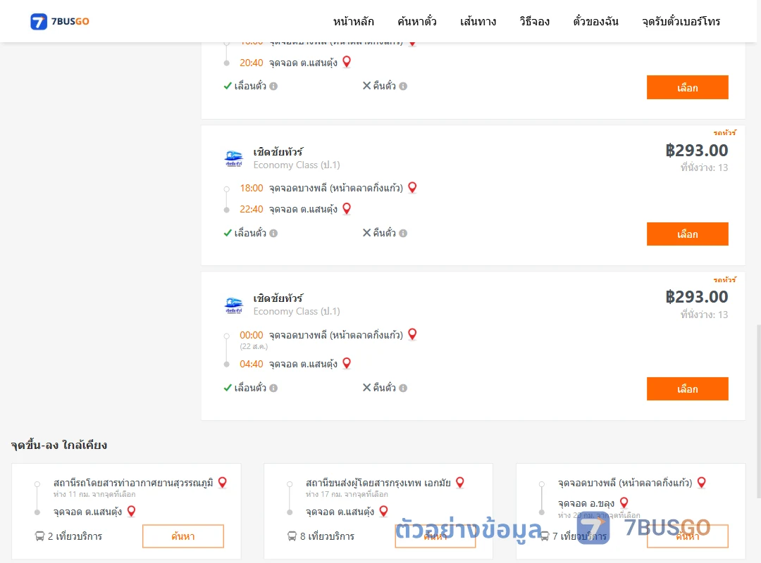ตัวอย่างผลค้นหา บางพลี-ตำบลแสนตุ้ง