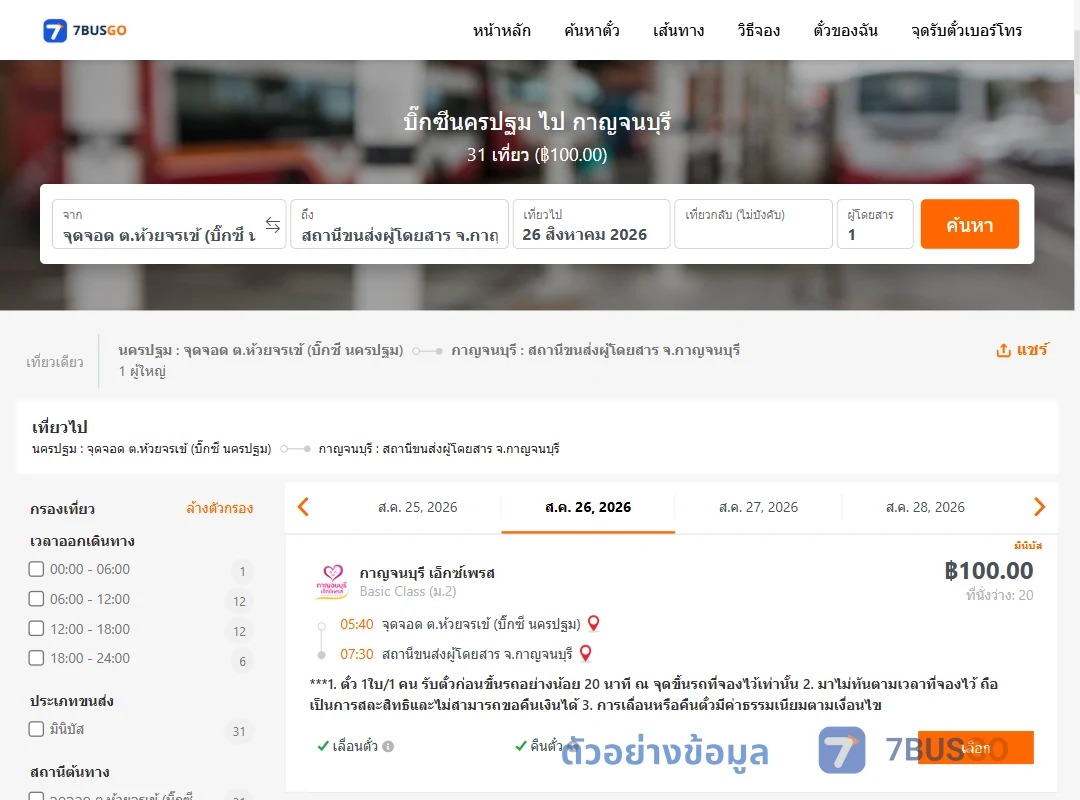ตัวอย่างผลค้นหา บิ๊กซีนครปฐม-กาญจนบุรี