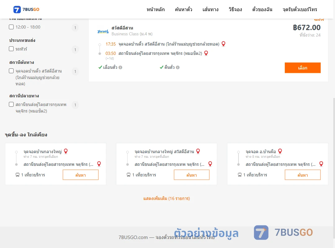 ตัวอย่างผลค้นหา บ้านติ้ว-กรุงเทพ