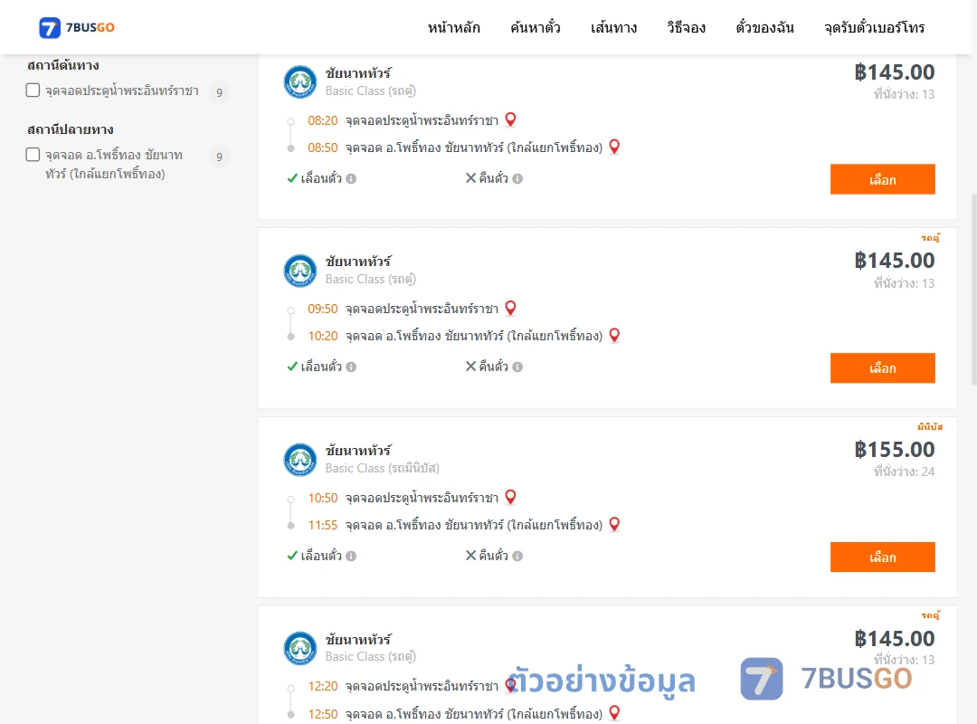 ตัวอย่างผลค้นหา ประตูน้ำพระอินทร์ราชา-อ่างแก้ว