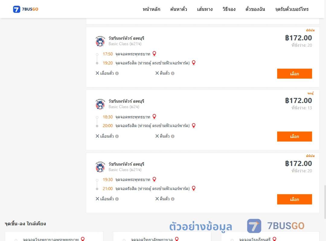 ตัวอย่างผลค้นหา พระพุทธบาท-รังสิต