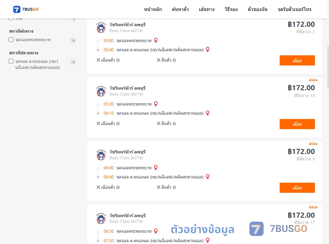 ตัวอย่างผลค้นหา พระพุทธบาท-หนองแค