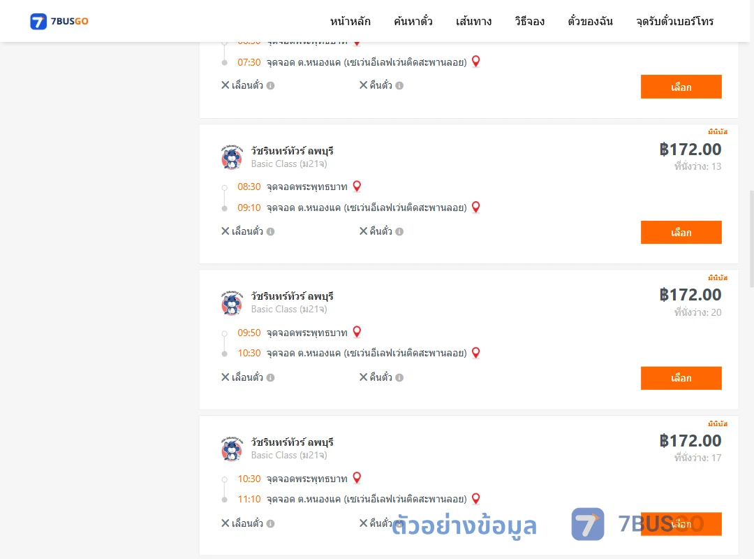 ตัวอย่างผลค้นหา พระพุทธบาท-หนองแค
