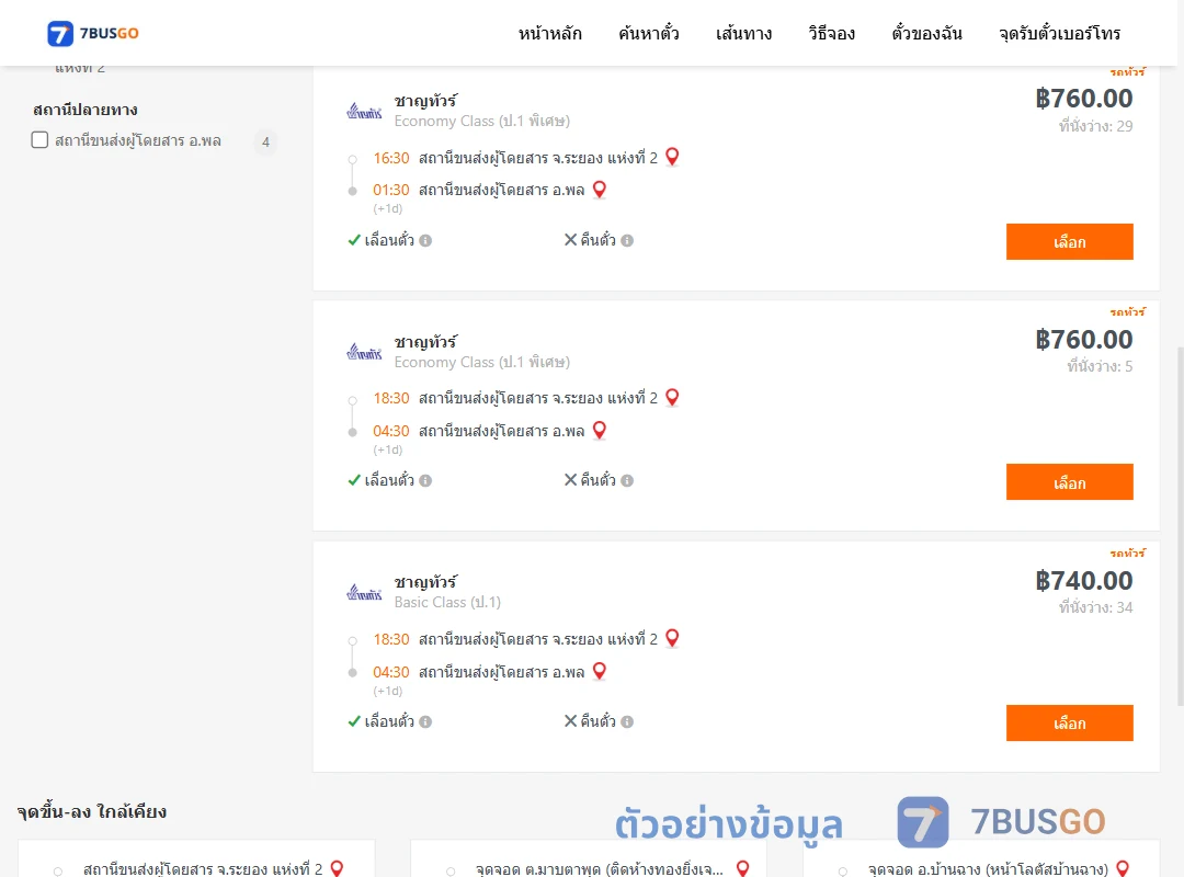 ตัวอย่างผลค้นหา ระยอง2-พล
