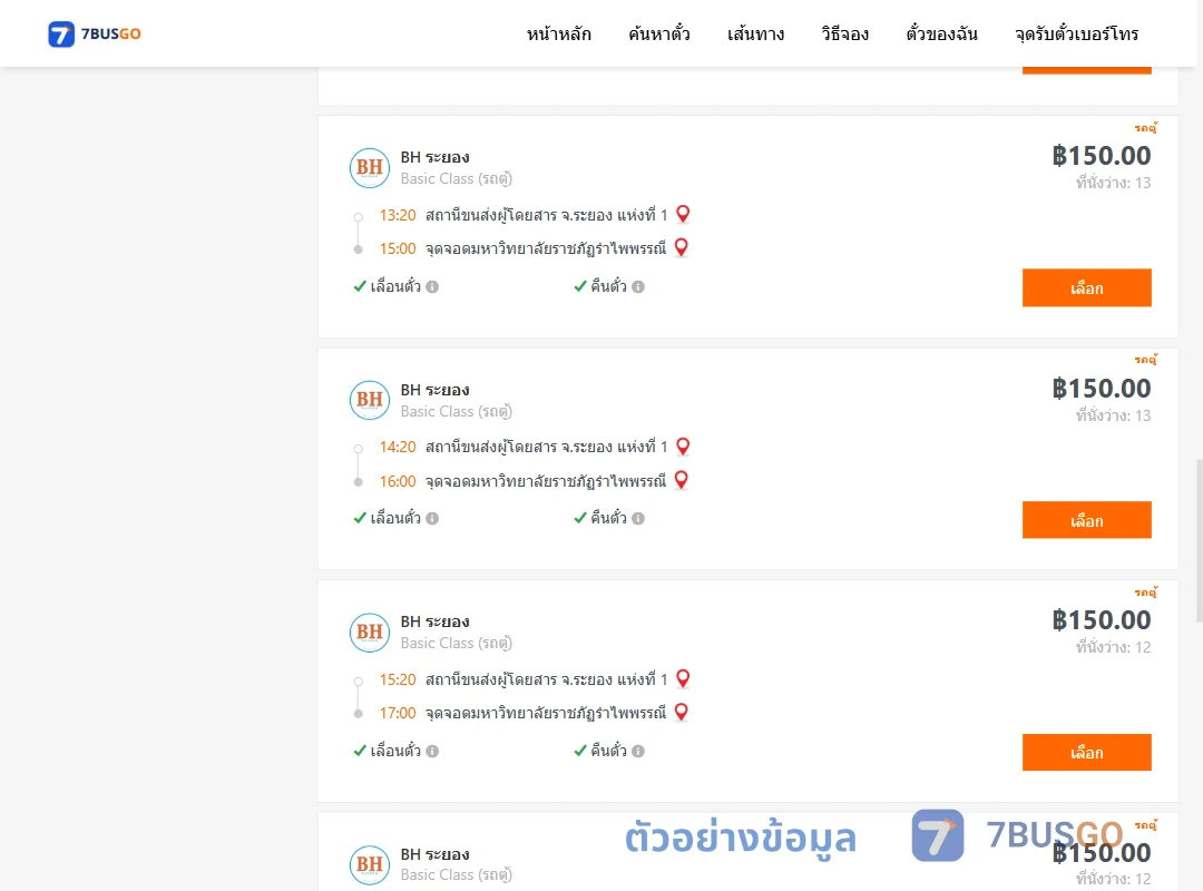 ตัวอย่างผลค้นหา ระยองแห่งที่1-ม.ราชภัฏรำไพพรรณี
