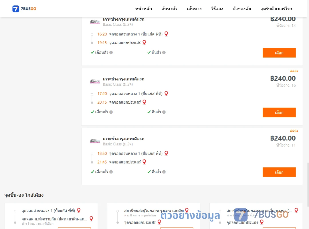 ตัวอย่างผลค้นหา สวนหลวง1ปั้มแก๊สพีที-แยกประแสร์