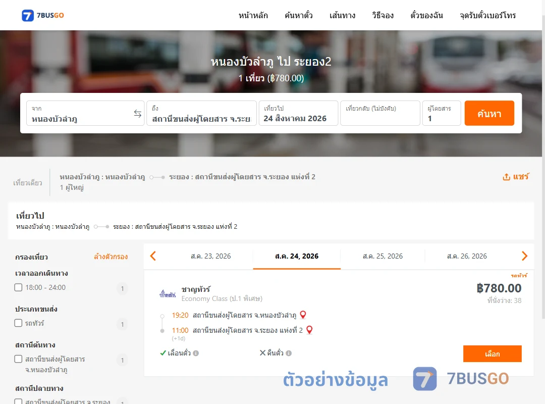 ตัวอย่างผลค้นหา หนองบัวลำภู-ระยอง2