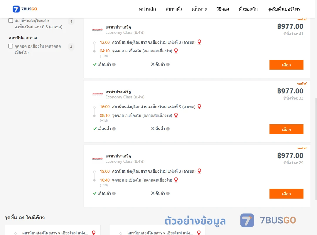 ตัวอย่างผลค้นหา เชียงใหม่3อาเขต-เขื่องใน