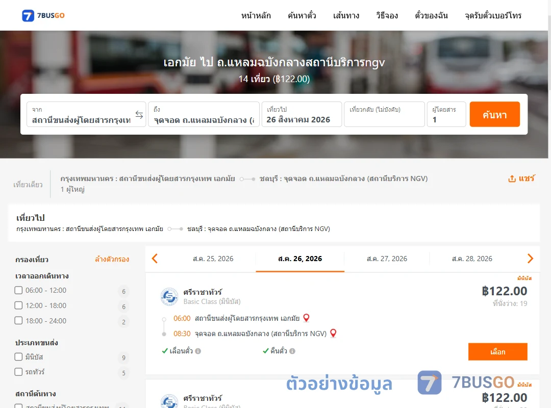 ตัวอย่างผลค้นหา เอกมัย-ถ.แหลมฉบังกลางสถานีบริการngv