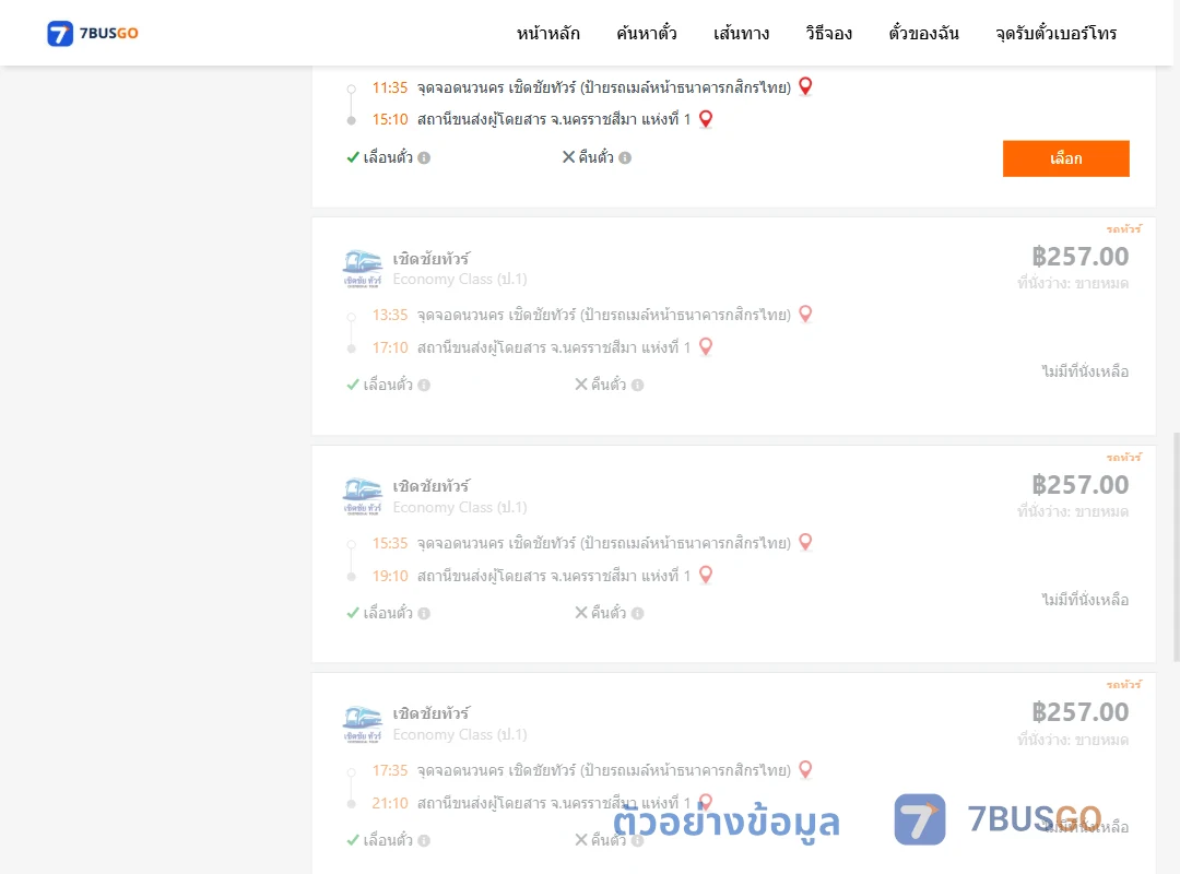 ตัวอย่างผลค้นหา นวนคร-นครราชสีมา1