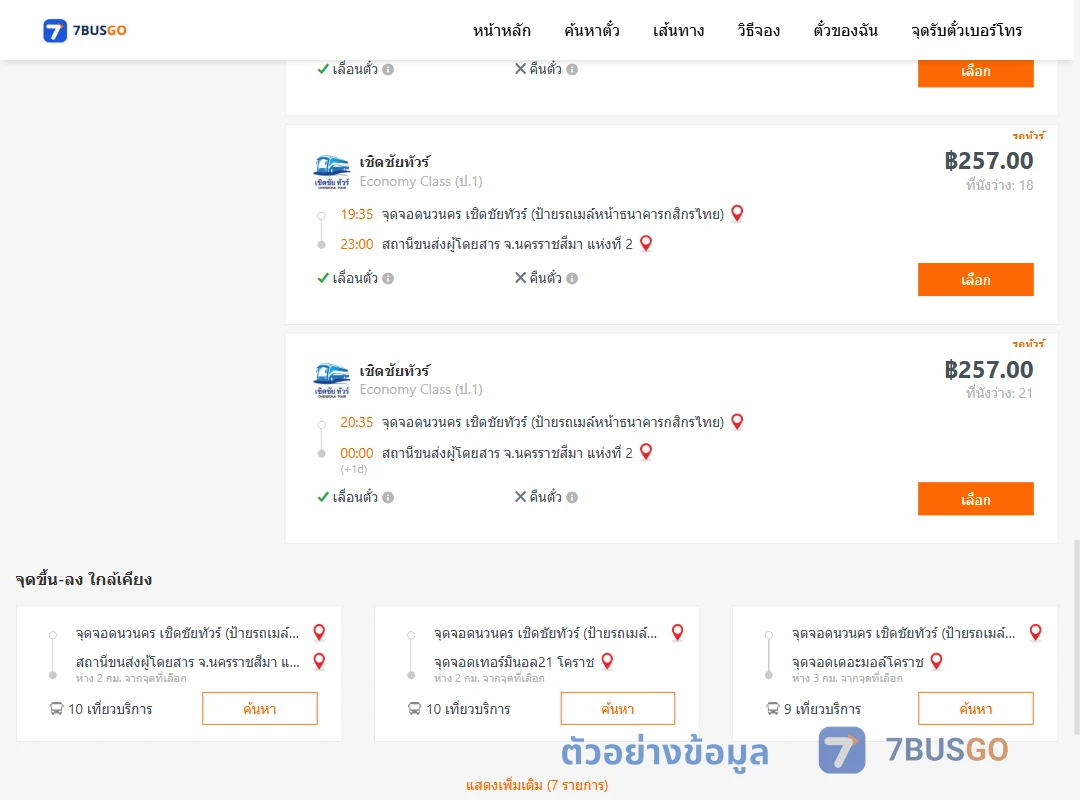 ตัวอย่างผลค้นหา นวนคร-นครราชสีมา2