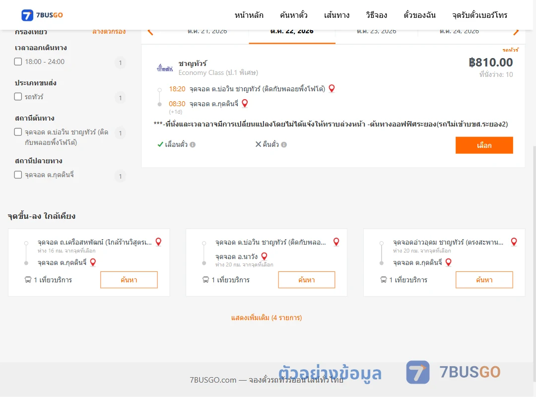 ตัวอย่างผลค้นหา บ่อวิน-ตำบลกุดดินจี่