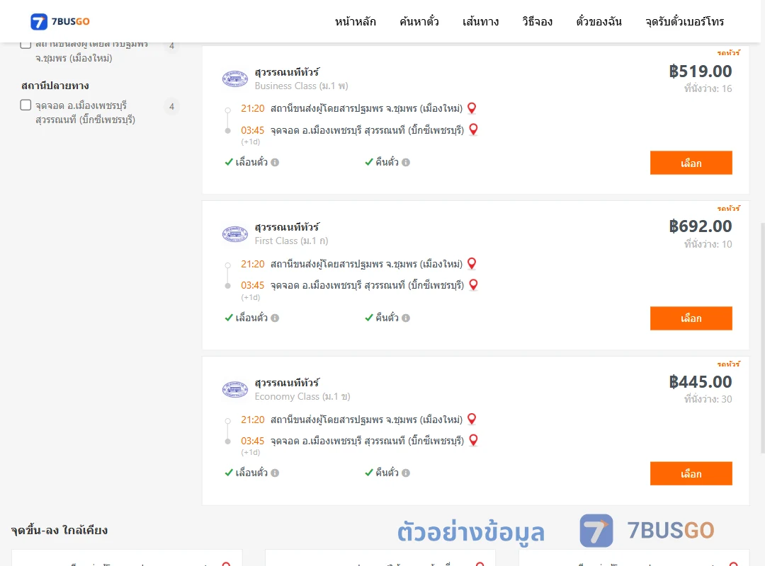 ตัวอย่างผลค้นหา ปฐมพร-เมืองเพชรบุรี