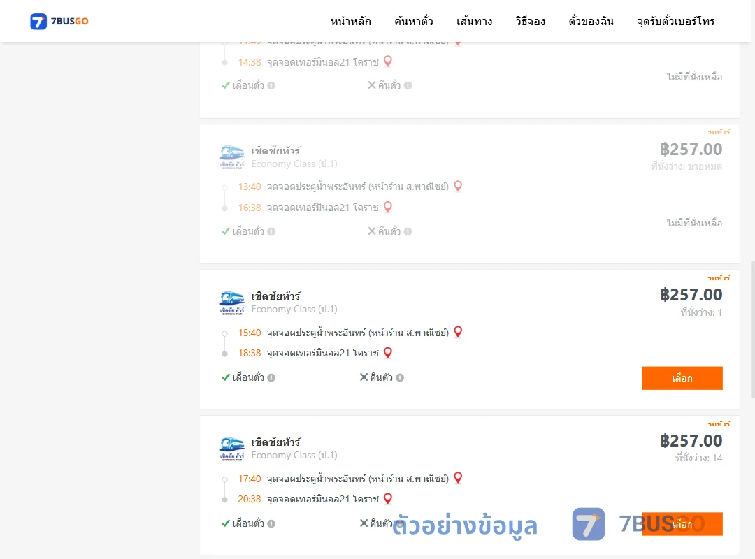 ตัวอย่างผลค้นหา ประตูน้ำพระอินทร์-เทอร์มินอล21โคราช
