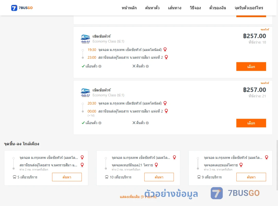ตัวอย่างผลค้นหา ม.กรุงเทพ-นครราชสีมา2