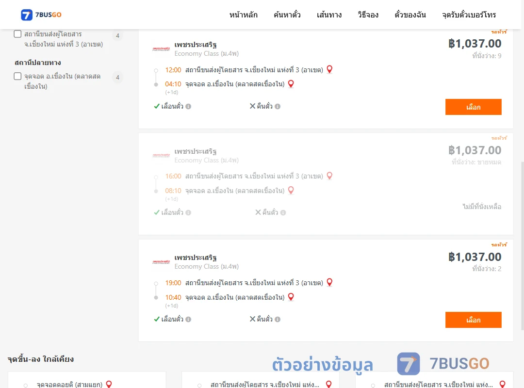 ตัวอย่างผลค้นหา เชียงใหม่3อาเขต-เขื่องใน